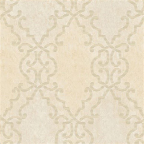 Bernaud Cream Persian Diamond Wallpaper