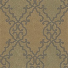 Bernaud Copper Persian Diamond Wallpaper