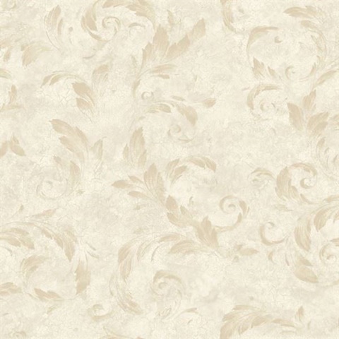 Edith Brown Acanthus Brushstroke Wallpaper