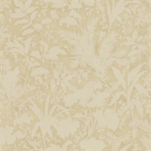 Fauna Mauve Silhouette Leaves Wallpaper