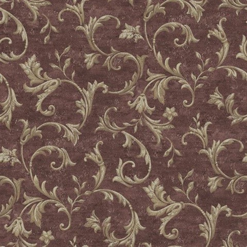 Vlad Purple Acanthus Vine Wallpaper | AL13766