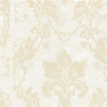 Irena Light Blue Delicate Damask Wallpaper