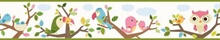 Island Beat Green Forest Friends Scroll Border