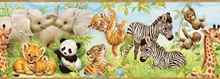 Deirdre Green Jungle Pals Portrait Border