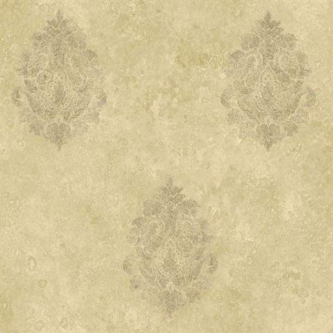 Beige Baroque Damask