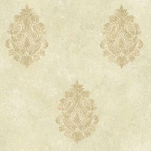 Neutral Baroque Damask