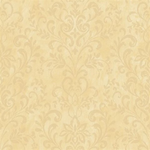 Yellow Country Damask