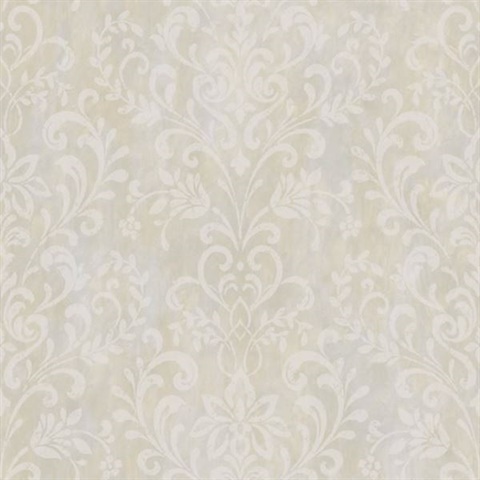 Grey Country Damask