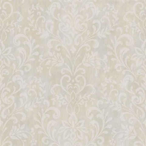 Grey Country Damask