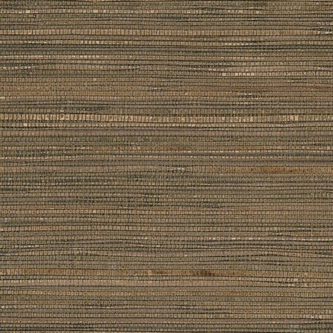 Brown & Black Glittered Grasscloth