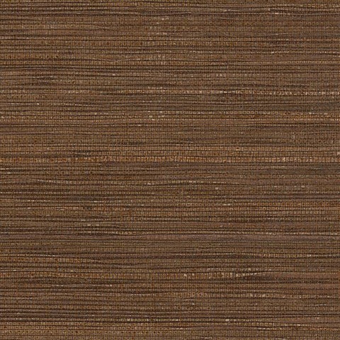 Dark Brown Glittered Grasscloth