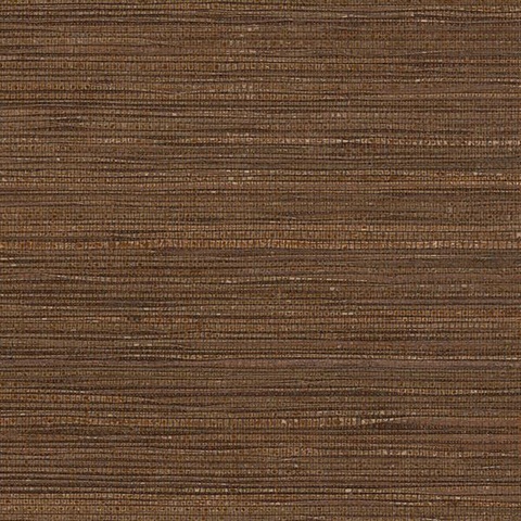 Dark Brown Glittered Grasscloth