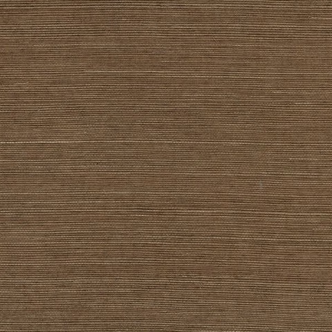 Dark Brown Weaved Grasscloth