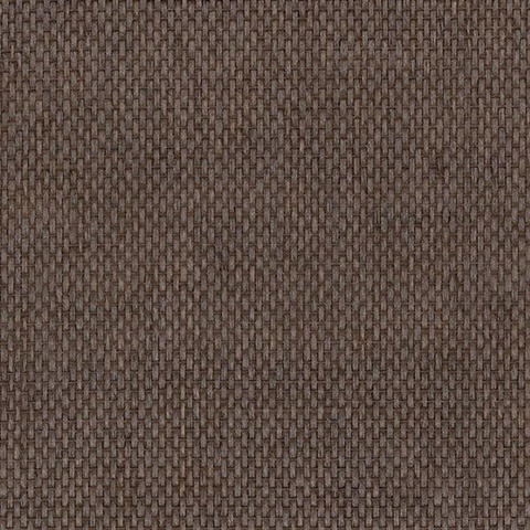 Dark Brown Basketweave Grasscloth