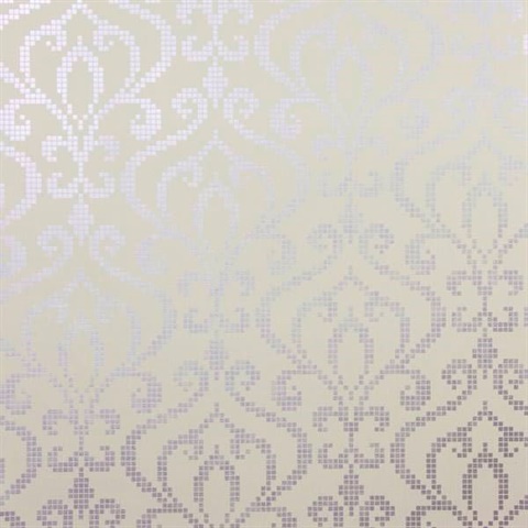 Venus Lavender Metallic Mini Damask