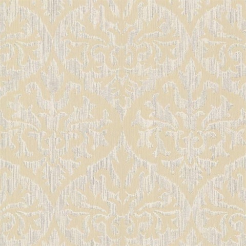 Sumatra Gold Ikat Damask