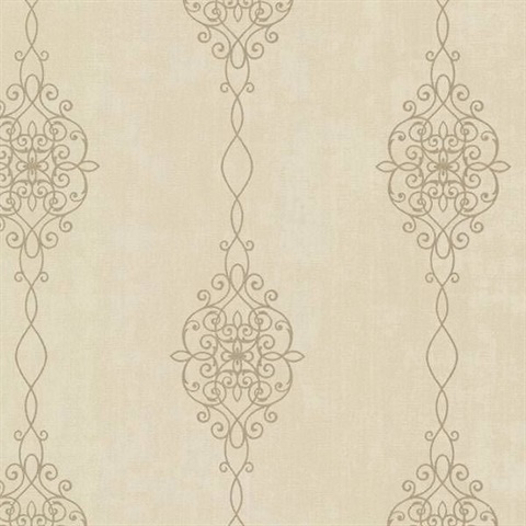 Alvina Brass Ironwork Stripe