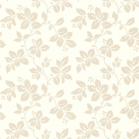 Phoebe Beige Rose Leaf Trail