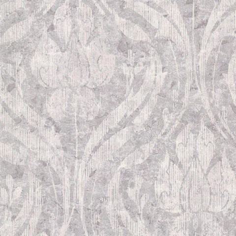 Carrara Lavender Textured Damask