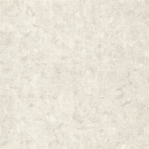 Paolina Light Grey Embossed Large Damask | 672-20091