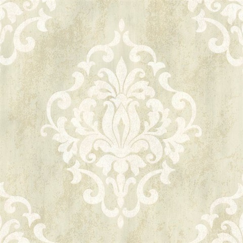 Massa  Cream Large Ornate Damask