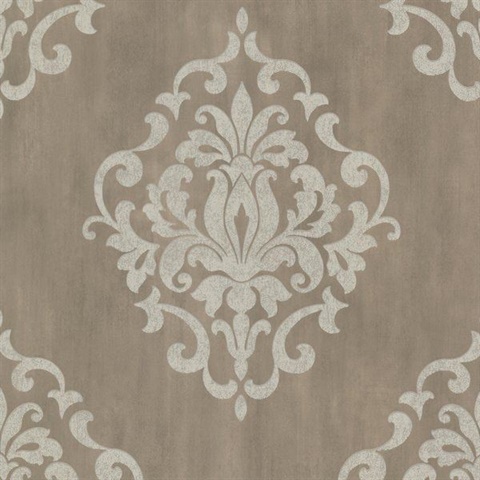 Massa  Pewter Large Ornate Damask