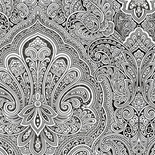 Black & White Paisley