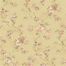 Lorraine Lily Gold Floral