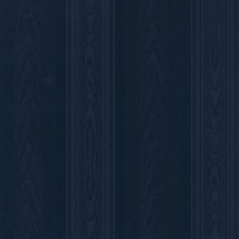 Medium Moire Wood Pattern Stripe Navy Blue Wallpaper