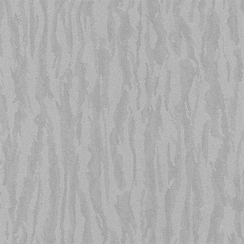 Abstract Zebra Stripe Silver Wallpaper