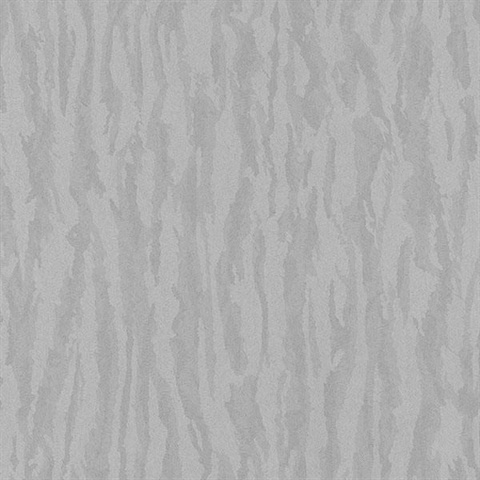 Abstract Zebra Stripe Silver Wallpaper