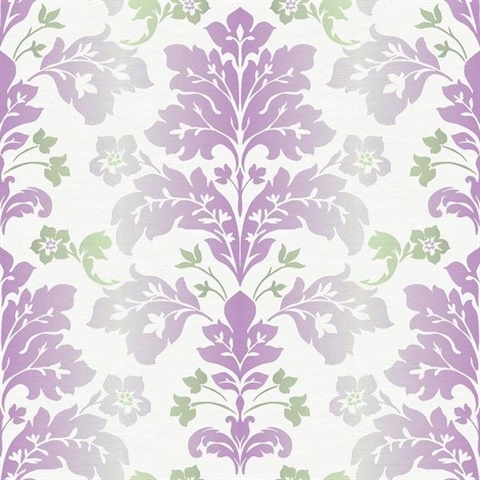 Camila Lilac Modern Damask
