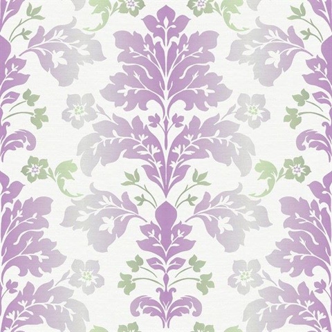 Camila Lilac Modern Damask