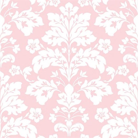 Camila Pink Modern Damask