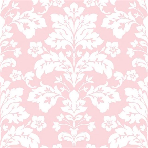 Camila Pink Modern Damask