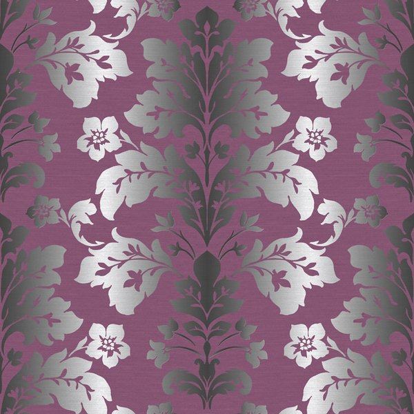 Camila Purple Modern Damask | CHR116511 Camila Purple Modern Damask | CHR116511