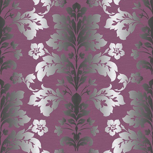 Purple Damask Wallpapers for Creating a Bold Statement  Walls Republic US