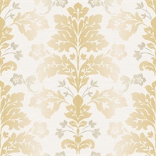 Camila Yellow Modern Damask