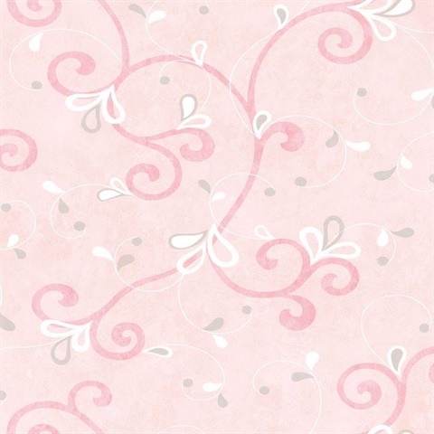Jada Pink Girly Floral Scroll