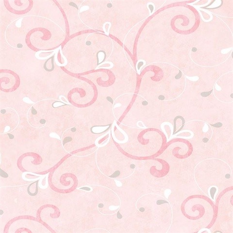 Jada Pink Girly Floral Scroll