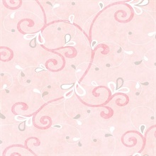 Jada Pink Girly Floral Scroll