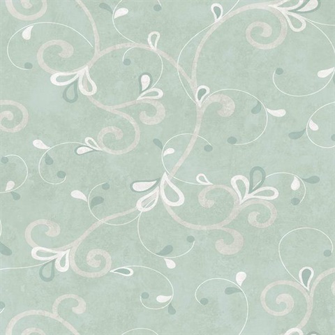 Jada Silver Girly Floral Scroll