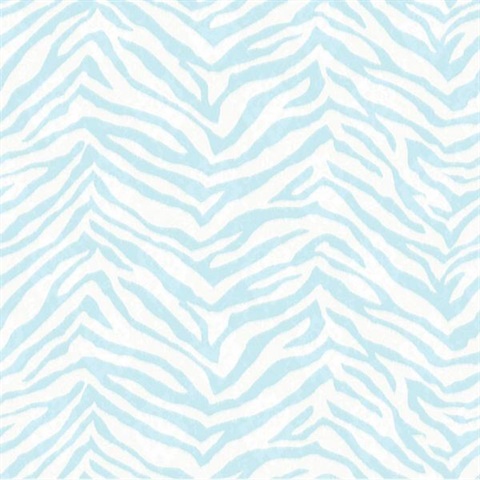 Mia Aqua Faux Zebra Stripes