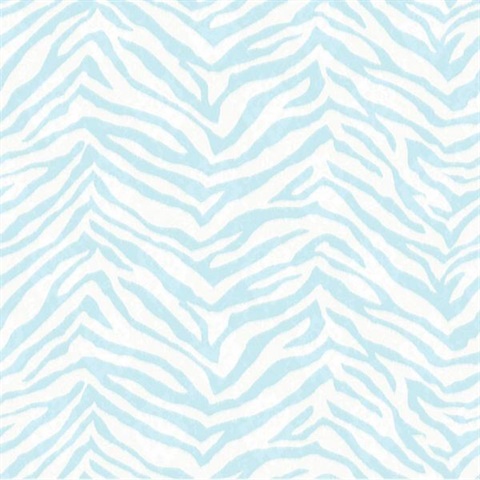 Mia Aqua Faux Zebra Stripes