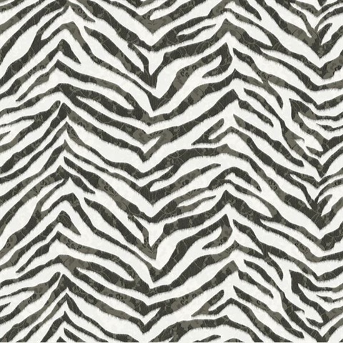 Mia Black Faux Zebra Stripes