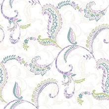 Riley Lilac Paisley Scroll