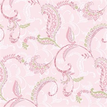 Riley Pink Paisley Scroll