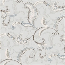 Riley Blue Paisley Scroll