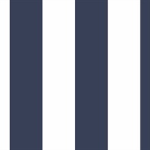 Navy & White Medium Stripe