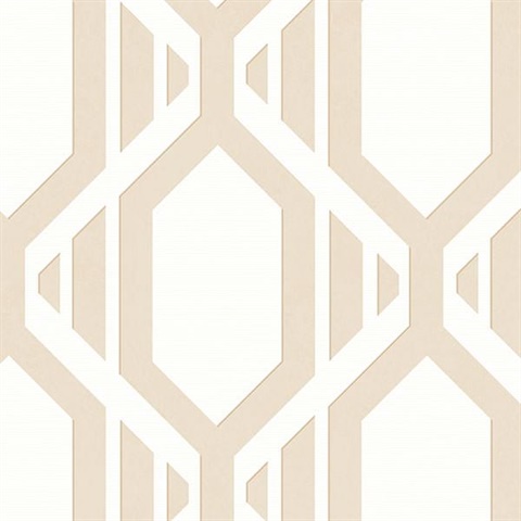 Beige Geometric Stripe